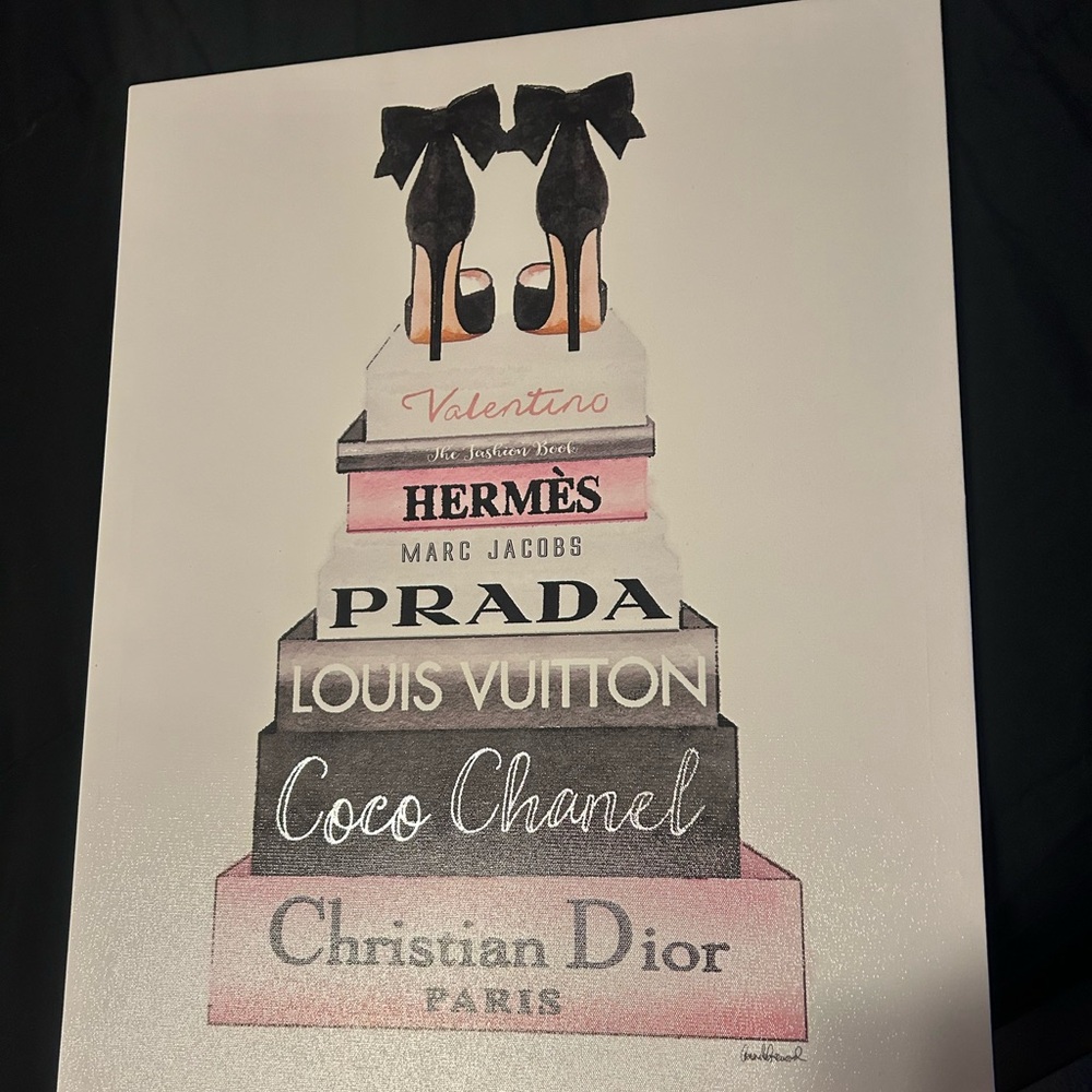 🖤 LUXURY Designer Chanel Prada Hermes Louis Vuitton Dior Wall Art Decor
